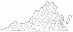 Location of Spotsylvania Courthouse, Virginia