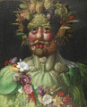 Vertumnus årstidernas gud målad av Guiseppe Arcimboldo 1591 - Skoklosters slott - 91503
