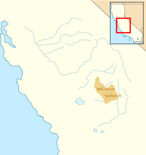 Yokuts Tule Kaweah dialects.svg