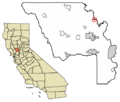 Yolo County California Incorporated and Unincorporated areas Knights Landing Highlighted 0638800