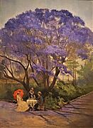 "Under the Jacaranda" by R Godfrey Rivers - Queensland Art Gallery - Joy of Museums - 2