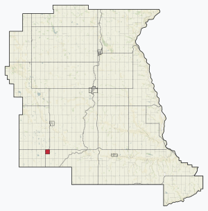 Location within Kneehill County