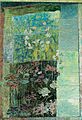 133. ROSE GARDEN WITH A GREEN BACKGROUND, 1981, Oil on canvas, 72 x 50 cm.