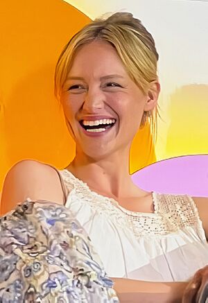 ATX TV Festival - Halt and Catch Fire - 10 Years Anniversary Panel - Kerry Bishé (Laughing) (cropped).jpg