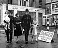A 2,500 pound German bomb, buried opposite University College Hospital, London, was removed by Army sappers HD-SN-99-02673