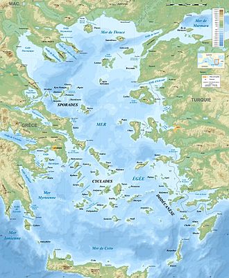 Aegean Sea map bathymetry-fr.jpg