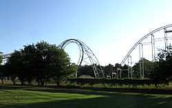 Afterburner rollercoaster at Fun Spot Amusement Park