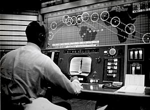 Alan Shepard in Mercury Control Center