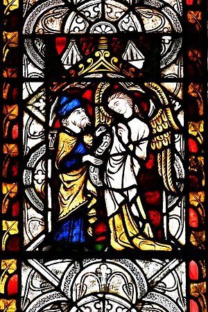 Archangel Uriel with Esdras, St Michael and All Angels, Kingsland