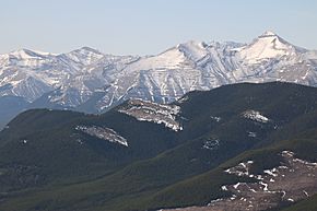 Banded peak Mountain Kananaskis Alberta Canada (25918223983)