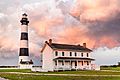 Bodie Island Light Station and lightkeeper's house