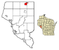 Buffalo County Wisconsin Incorporated and Unincorporated areas Mondovi Highlighted