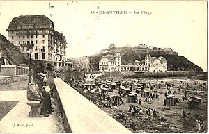 Carte-postale-granville-plage