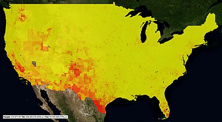 CensusViewer US 2010 Census Latino Population as Heatmap by Census Tract