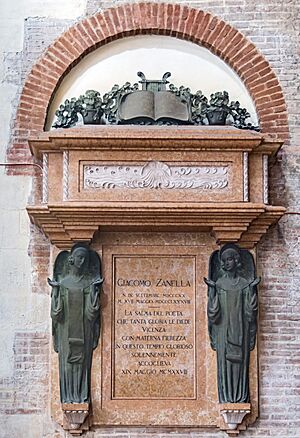 Chiesa San Lorenzo Vicenza - Interno - transetto destro - monumento funebre Giacomo Zanella