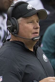 Chip Kelly, Sam Bradford (21766577058) (cropped)