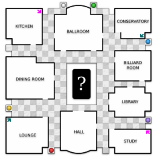 Cluedo board text