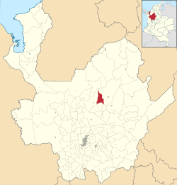 Location of the municipality and town of Campamento, Antioquia in the Antioquia Department of Colombia