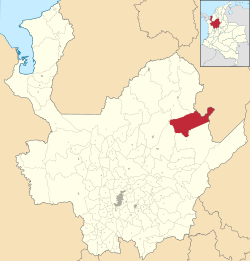 Location of the municipality and town of Segovia, Antioquia in the Antioquia Department of Colombia
