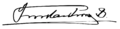Constantine I of Greece signature