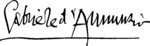 D'Annunzio signature.svg