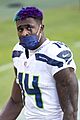 DK Metcalf with mask