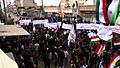 Demonstration in Qamishli against the Syrian government