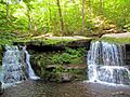 Diamond Notch Falls in summer