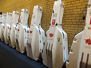 Double bass flight cases, CBSO, 2013-06-23