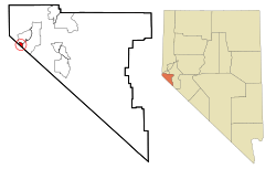 Location of Stateline, Nevada