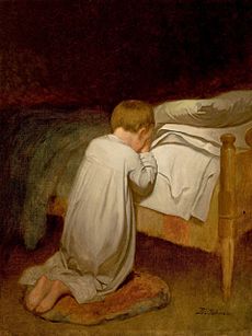 Eastman Johnson, Child at Prayer, circa 1873