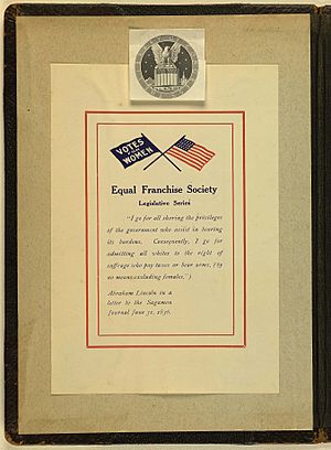 Equal Franchise Society Legislative Series c. 1907