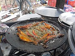 Fishes fried in Dosai pan