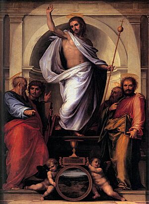 Fra bartolomeo 03 Christ with the Four Evangelists