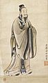 Great Confucian Figures - Painting of Mengzi by Kanō Sansetsu
