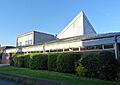 Guildford Baptist Church, Millmead Centre, Bury Fields, Guildford (April 2014, from Southwest)