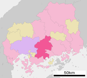 Location of Higashihiroshima