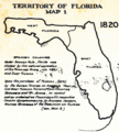 Historic Florida maps ("Territory of Florida Map 1 1820")