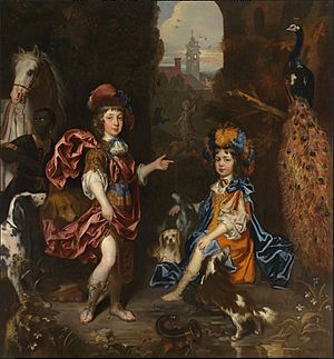 Jacob Huysmans - Edward Henry Lee, 1st Earl of Lichfield, and his wife Charlotte Fitzroy as children
