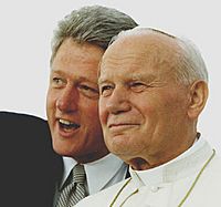 Johannes Paul II - Bill Clinton