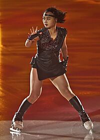 Kaori Sakamoto performing her gala exhibition at the 2019 Internationaux de France