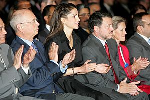 King Abdullah, Queen Rania, Klaus Schwab, Hilde Schwab - World Economic Forum on the Middle East Dead Sea Jordan 2007