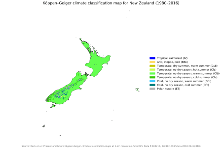 Koppen-Geiger Map NZL present