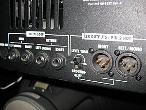 Line 6 Flextone III Plus rear panel R