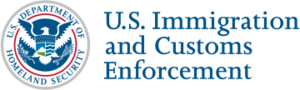 Logo of the United States Immigration and Customs Enforcement Agency
