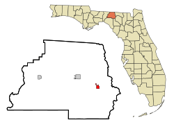 Location in Madison County and the state of Florida
