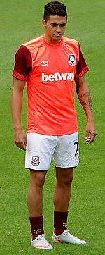 Manuel Lanzini with West Ham United, August 2015