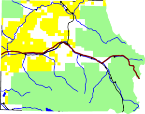 Map of Eagle County, Colorado