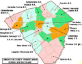 Map of Lancaster County Pennsylvania School Districts