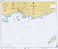Mapa de la Bahía de Ponce, Puerto Rico, por NOAA, US Dept of Commerce, Feb 1998 (DP18)